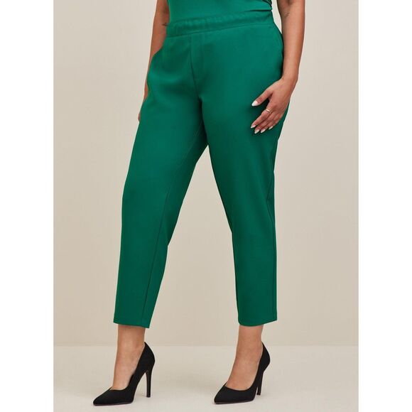 TORRID PULL ON RELAXED TAPER REFINED CREPE HIGH RISE OFFICE CARER PANTS SIZE 2X - Picture 2 of 9